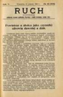 Ruch: dwutygodnik poświęcony sprawom wychowania fizycznego i w ogóle normalnego rozwoju ciała 1909.08.26 R.5 No.16=106