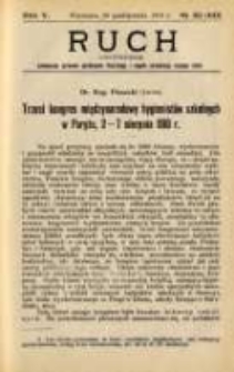 Ruch: dwutygodnik poświęcony sprawom wychowania fizycznego i w ogóle normalnego rozwoju ciała 1910.10.26 R.5 No.20=110