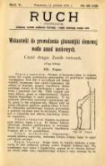 Ruch: dwutygodnik poświęcony sprawom wychowania fizycznego i w ogóle normalnego rozwoju ciała 1910.12.11 R.5 No.23=113