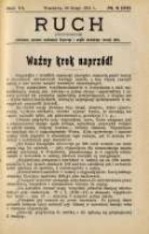 Ruch: dwutygodnik poświęcony sprawom wychowania fizycznego i w og&oacute;le normalnego rozwoju ciała 1911.02.26 R.6 No.4=118