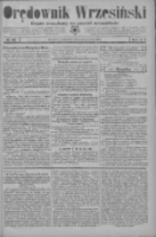 Orędownik Wrzesiński: organ urzędowy na powiat wrzesiński 1934.04.05 R.16 Nr39