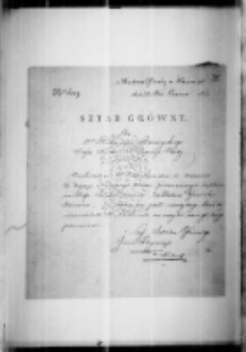 Rozkazy Łubieńskiego Tomasza Andrzeja Adama senatora