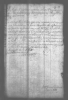 Zezwolenie na wolny spław zboża dla S. Dembińskiego 1771