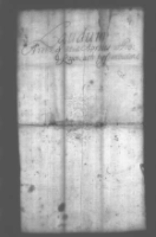 Laudum 1713 tertia Aprilis w Proszowicach postanowione