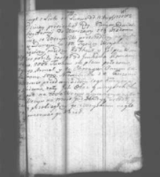 Excerpt z Listu ze Lwowa de dato 11. Augusti 1770 Anno