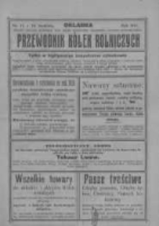 Przewodnik "K&oacute;łek rolniczych". R. XXV. 1911. Nr 11