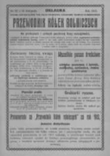Przewodnik "K&oacute;łek rolniczych". R. XXVII. 1913. Nr 32