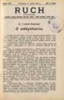 Ruch: dwutygodnik poświęcony sprawom wychowania fizycznego, hygieny i w og&oacute;le normalnego rozwoju ciała 1912.02.11 R.7 No.3=141