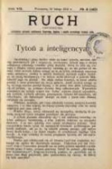 Ruch: dwutygodnik poświęcony sprawom wychowania fizycznego, hygieny i w ogóle normalnego rozwoju ciała 1912.02.26 R.7 No.4=142