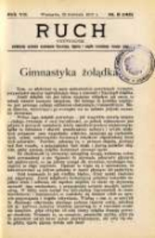 Ruch: dwutygodnik poświęcony sprawom wychowania fizycznego, hygieny i w ogóle normalnego rozwoju ciała 1912.04.26 R.7 No.8=146