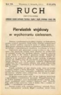 Ruch: dwutygodnik poświęcony sprawom wychowania fizycznego, hygieny i w og&oacute;le normalnego rozwoju ciała 1912.11.11 R.7 No.21=159