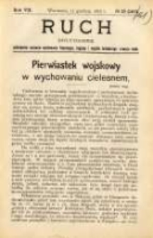 Ruch: dwutygodnik poświęcony sprawom wychowania fizycznego, hygieny i w ogóle normalnego rozwoju ciała 1912.12.11 R.7 No.23=160 [i.e.161]