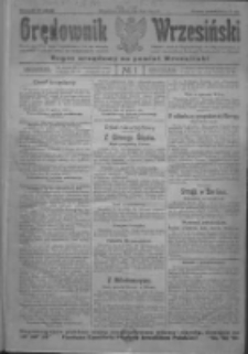 Orędownik Wrzesiński: organ urzędowy na powiat wrzesiński 1922.01.03 R.4 Nr1