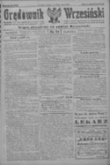 Orędownik Wrzesiński: organ urzędowy na powiat wrzesiński 1922.03.25 R.4 Nr36