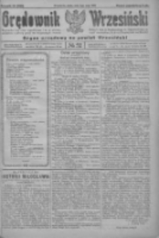 Orędownik Wrzesiński: organ urzędowy na powiat wrzesiński 1922.05.03 R.4 Nr52