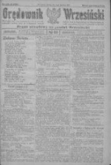 Orędownik Wrzesiński: organ urzędowy na powiat wrzesiński 1922.06.03 R.4 Nr65