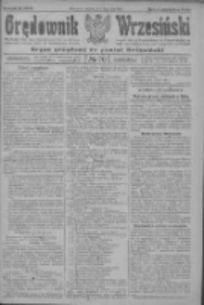 Orędownik Wrzesiński: organ urzędowy na powiat wrzesiński 1922.07.08 R.4 Nr79