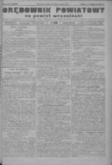 Orędownik powiatowy na powiat wrzesiński 1922.09.30 R.4 Nr115