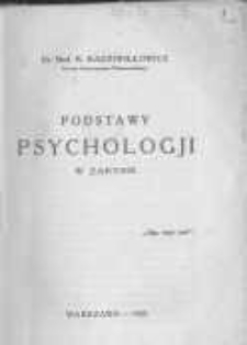 Podstawy psychologji w zarysie