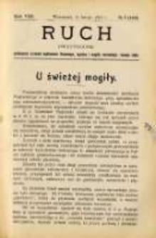 Ruch: dwutygodnik poświęcony sprawom wychowania fizycznego, hygieny i wog&oacute;le normalnego rozwoju ciała 1913.02.11 R.8 No.3=165