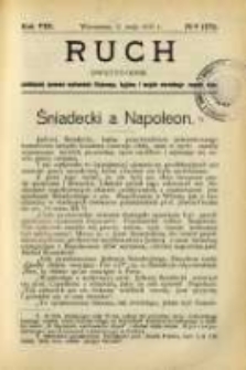 Ruch: dwutygodnik poświęcony sprawom wychowania fizycznego, hygieny i w og&oacute;le normalnego rozwoju ciała 1913.05.11 R.8 No.9=171