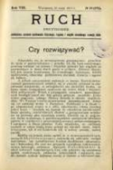 Ruch: dwutygodnik poświęcony sprawom wychowania fizycznego, hygieny i w og&oacute;le normalnego rozwoju ciała 1913.05.26 R.8 No.10=172
