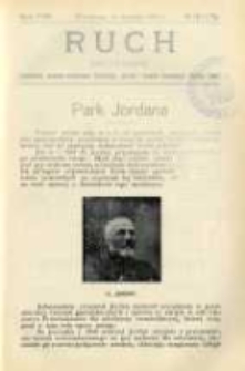 Ruch: dwutygodnik poświęcony sprawom wychowania fizycznego, hygieny i w og&oacute;le normalnego rozwoju ciała 1913.08.11 R.8 No.15=177