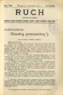 Ruch: dwutygodnik poświęcony sprawom wychowania fizycznego, hygieny i w og&oacute;le normalnego rozwoju ciała 1913.11.11 R.8 No.21=183