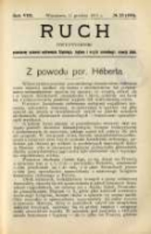 Ruch: dwutygodnik poświęcony sprawom wychowania fizycznego, hygieny i w og&oacute;le normalnego rozwoju ciała 1913.12.11 R.8 No.23=185