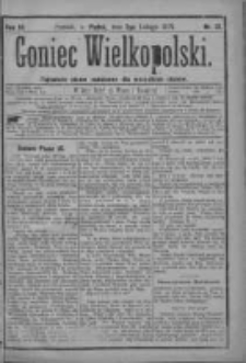 Goniec Wielkopolski: najtańsze pismo codzienne dla wszystkich stanów 1879.02.07 R.3 Nr31