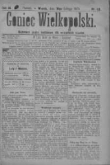 Goniec Wielkopolski: najtańsze pismo codzienne dla wszystkich stan&oacute;w 1879.02.18 R.3 Nr40