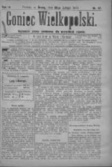 Goniec Wielkopolski: najtańsze pismo codzienne dla wszystkich stan&oacute;w 1879.02.26 R.3 Nr47