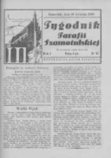 Tygodnik Parafii Szamotulskiej. 1938 R.1 Nr15
