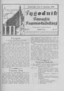 Tygodnik Parafii Szamotulskiej. 1938 R.1 Nr17
