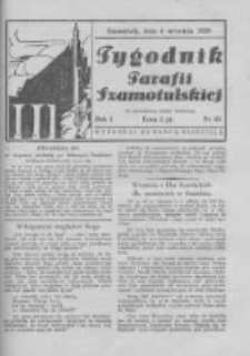 Tygodnik Parafii Szamotulskiej. 1938 R.1 Nr36