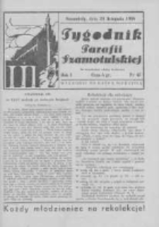 Tygodnik Parafii Szamotulskiej. 1938 R.1 Nr47