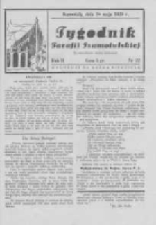 Tygodnik Parafii Szamotulskiej. 1939 R.2 Nr22