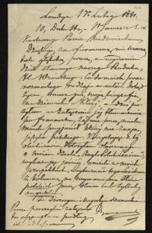 Listy Baranowskiego Jana J&oacute;zefa rok 1881