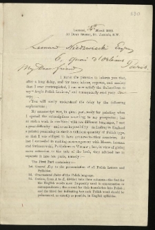 Listy Baranowskiego Jana J&oacute;zefa rok 1883