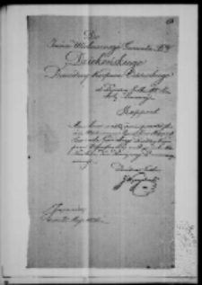 Raporty do gen. Kazimierza Dziekońskiego od dow&oacute;dcy Pułku 10 piechoty Liniowej