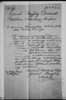 Rozkazy i pisma gen. Kazimierza Dziekońskiego do Chmielińskiego Aleksandra