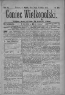 Goniec Wielkopolski: najtańsze pismo codzienne dla wszystkich stan&oacute;w 1879.04.18 R.3 Nr89