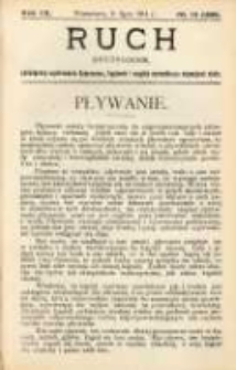 Ruch: dwutygodnik poświęcony sprawom wychowania fizycznego, hygieny i w ogóle normalnego rozwoju ciała 1914.07.11 R.9 No.13=199
