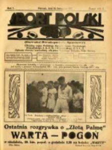 Sport Polski: (dawniej Dwutygodnik Sportowy): oficjalny organ Polskiego Związku Lawn-Tenisowego, Poznańskiego Z. O. P. N. i Poznańskiego O. Z. L. A.: ogłasza r&oacute;wnież komunikaty oficjalne Polskiego Związku Piłki Nożnej 1921.11.18 R.1 Z.8=19