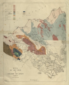 Map of the Den Gold Fields and Ilfracombe Iron Deposits. Tasmania