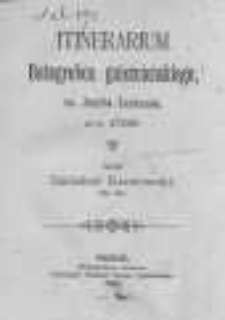 Itinerarium Bożogrobca gnieźnieńskiego, ks. Jak&oacute;ba Lanhausa, z r. 1768