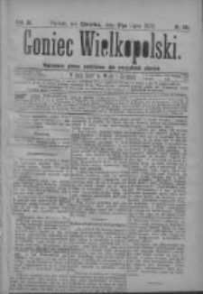 Goniec Wielkopolski: najtańsze pismo codzienne dla wszystkich stanów 1879.07.17 R.3 Nr161