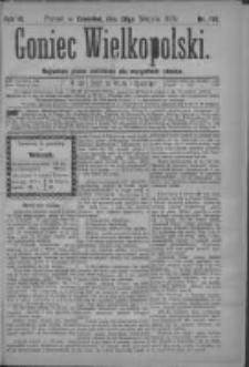 Goniec Wielkopolski: najtańsze pismo codzienne dla wszystkich stan&oacute;w 1879.08.28 R.3 Nr196
