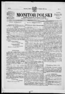 Monitor Polski. Dziennik Urzędowy Rzeczypospolitej Polskiej. 1919.01.25 R.2 nr20