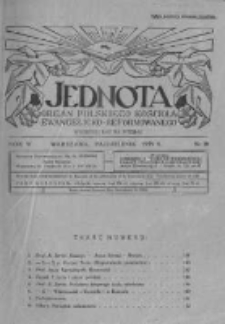 Jednota Organ Polskiego Kościoła Ewangelicko-Reformowanego. 1929 R.4 nr10